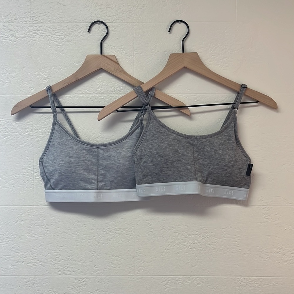 Nike Gray Sports Bras